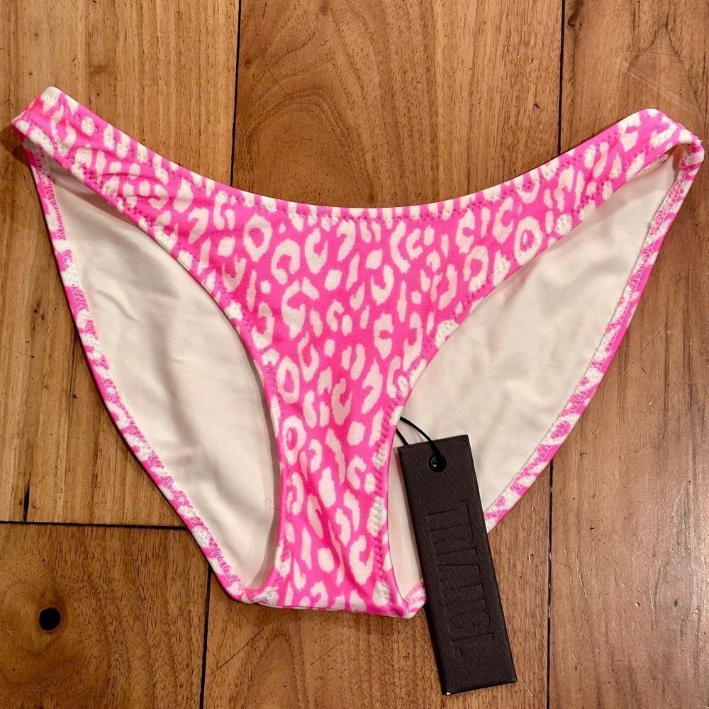 TRIANGL MACI NORMAL CUT PINK LEOPARD BOTTOMS ONLY NEW WITH TAGS